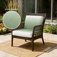 thumbnail image 2 of Outdoor Patio Cushion Covers 4 Pack Ombre Sage Green Patio Chair Cushion Covers with Ties and Zipper Gradient Color Waterproof Outdoor Seat Cushion Covers for Patio Furniture 22"x22", 2 of 9