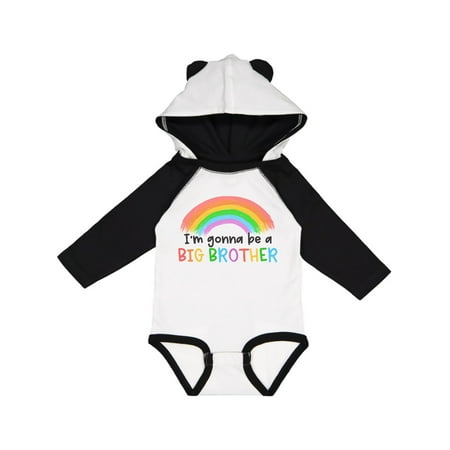 

Inktastic I m Gonna be a Big Brother Rainbow Gift Baby Boy or Baby Girl Long Sleeve Bodysuit