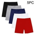 thumbnail image 5 of Girls Bike Shorts Cartwheel Dance Shorts for Kids Under Dress 5 Pack, 5 of 7