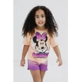 thumbnail image 2 of Disney Minnie Mouse T-Shirt and French Terry Shorts Outfit Set Airbrush Infant to Big Kid, 2 of 5