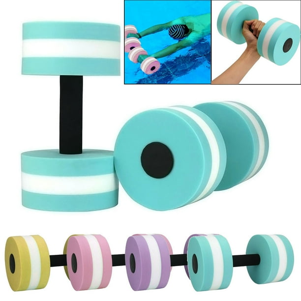 Xihbxyly Mancuernas Aqua Fitness, Barras de Resistencia de Espuma Eva, Equipo de Ejercicios para Piscina, Fortalecimiento de Cuerpo Superior y Espalda Baja, Uso En Spa y Piscina, 1 Par, 270 Mm
