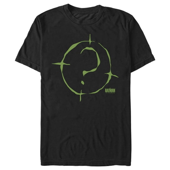 Men's The Batman Riddler Logo  Graphic Tee Black Small