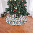 thumbnail image 2 of FMSHPON Comic Book Speech Bubble Xmas Christmas Tree Skirt Stand Mat for Holiday Party Decoration Indoor Outdoor 48 inches, 2 of 3