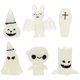 thumbnail image 1 of KAKOWELY 6 miniaturas de Halloween para micropaisajismo, adornos luminosos de resina para casa., 1 of 3