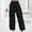 Black, variant on Wensltd Women High Waisted Cargo Pants Casual Wide Leg Trousers