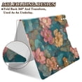 thumbnail image 2 of FORMRS A4 Clipboard Folder with Pen Holder Horizontal Foldable School Office Binder, Pink Water Lilies Pattern, 2 of 9