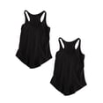 thumbnail image 1 of Pack de 2 camisetas sin mangas para deportes de yoga, camiseta para correr con espalda cruzada para mujer, camisetas de fitness, 1 of 4