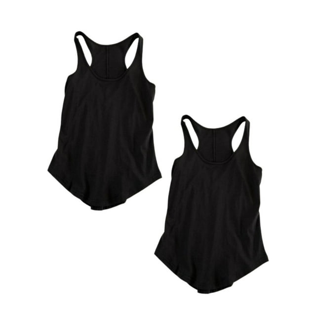 Pack de 2 camisetas sin mangas para deportes de yoga, camiseta para correr con espalda cruzada para mujer, camisetas de fitness