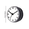 thumbnail image 3 of Reloj de baño moderno resistente al agua con ventosa para inodoros, cocinas y hogares. Negro Gris, 3 of 3