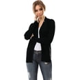thumbnail image 4 of TheLovely Women & Plus Open Front Drape Classic Knit Cardigan With Pockets, 4 of 5