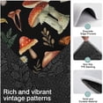thumbnail image 3 of Red Mushroom Butterfly Black Pattern Kitchen Rugs Sets Of 3,Kitchen Runner Rugs Non Skid Washable,Decorative Kitchen Floor Mats for Kitchen,Sink,Laundry,17"x30"+ 17"x47" + 17"x59", 3 of 6