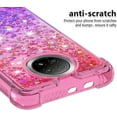 thumbnail image 4 of for Xiaomi Redmi Note 9 5G Case, Creativity Clear Quicksand Glitter Flowing Liquid Floating Soft TPU Case w/Stand Bling Diamond Sparkle Phone Cover for Xiaomi Redmi Note 9 5G JB Pink Mauve, 4 of 14