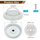 thumbnail image 2 of Tiradores de Puerta Deslizante Empotrados Uxcell, Manijas Redondas Ocultas para Closet, Botón Flush con Tornillos Blanco, 2 of 6