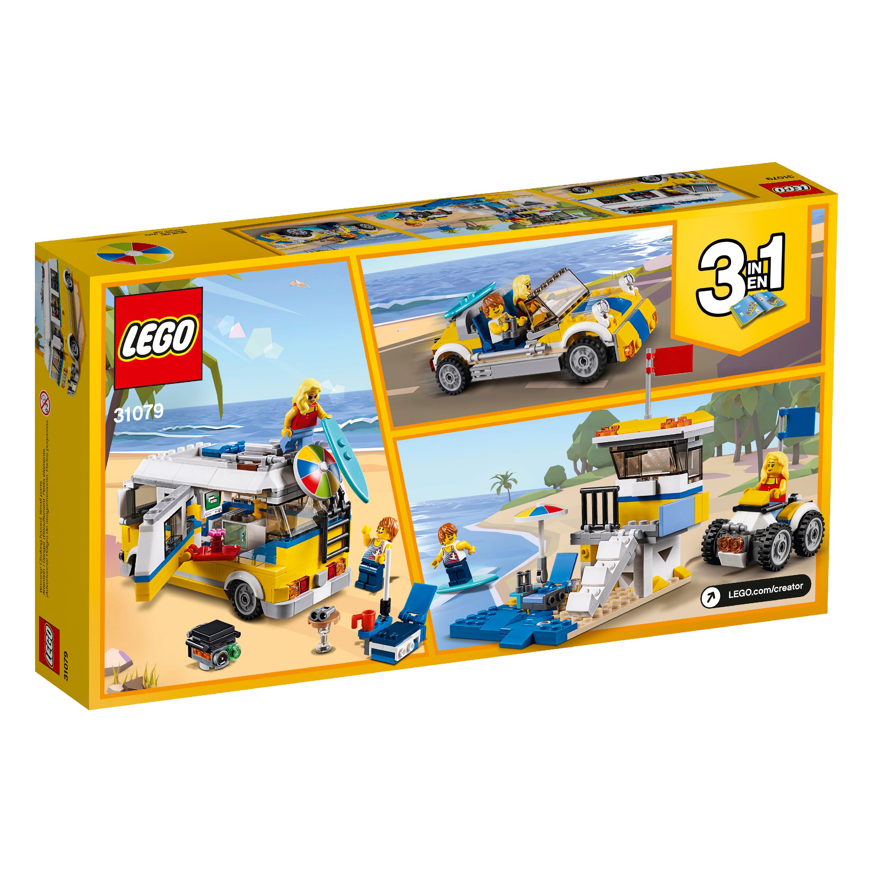 LEGO Creator 3in1 Sunshine Surfer Van 31079 Building Set - image 5 of 7