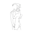 thumbnail image 3 of Póster abstracto de dibujo de una línea de pareja de amor, posturas especiales para hombre y mujer, pintura en lienzo, arte minimalista para pared, imagen para decoración del hogar, 3 of 5