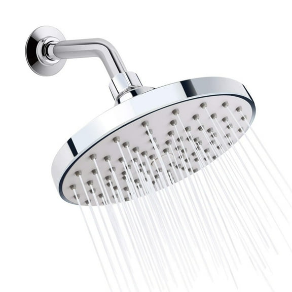 High Pressure Shower Head - 6“ Powerful Bathroom Pressure Boosting Rain Showerhead - Perfect Universal Replacement for Rainfall Shower Heads (Chrome)