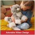 thumbnail image 2 of Peluche GUND Camilla Kitten Cat de 9 pulgadas para niños de 1 año o más, color gris y blanco, 2 of 9