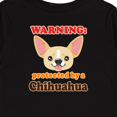 thumbnail image 4 of Inktastic Protected by a Chihuahua Boys or Girls Long Sleeve Toddler T-Shirt, 4 of 5