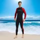 thumbnail image 4 of Traje de neopreno de 3 mm para hombre, traje de buceo con cremallera de manga larga de cuerpo completo para esnórquel Rojo XXXL Cola traje de neopreno de los hombres, 4 of 8