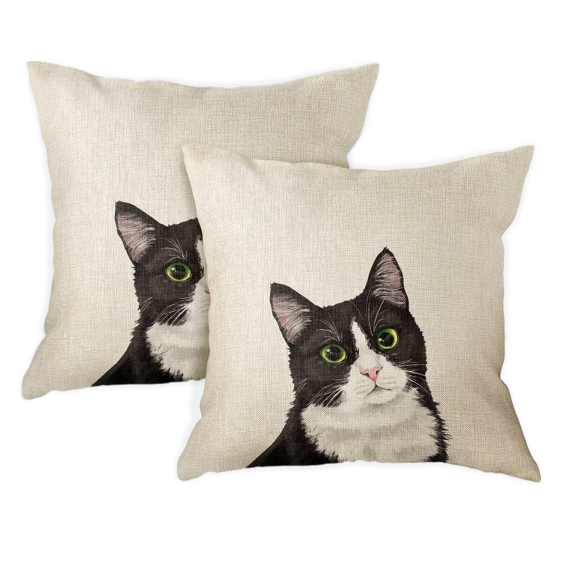 18x18 Multicolor CJ Merch Every Season-Cat Lover Throw Pillow