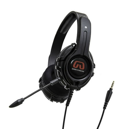 Gaming Headset for Xbox One, PS4, PC, Controller, On Ear Headphones with Mic, Bass ,Soft Memory Earmuffs for Computer Laptop Mac Nintendo Switch