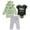 Grey / green, variant on Star Wars The Child Fleece Hoodie Bodysuit and Pants 3 Piece Outfit Set Newborn to Infant