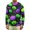 Fluorescent Green, variant on Halloween T Shirt for Men Spooky Halloween Graphic Pullover Tops Crewneck Long Sleeve Shirts Fall Winter Fashion Streetwear(Fluorescent Green,S)