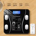 thumbnail image 3 of Smart Scale with Body Analysis - Measures BMI, Fat & Muscle Mass - USB Rechargeable - Up to 180 kg - Black, 3 of 6