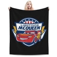 thumbnail image 1 of Manta de Cars Lightning Mcqueen, suave, acogedora, cálida y ligera, para sofá, cama, silla, camping, viajes, decoración, picnic, 40 x 30 pulgadas, 1 of 5