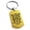 Gold, variant on Stainless Steel Mayan Jaguar Rune Engraved Dog Tag Keychain Keyring