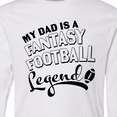 thumbnail image 4 of Inktastic My Dad is a Fantasy Football Legend Long Sleeve Youth T-Shirt, 4 of 5