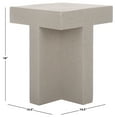 thumbnail image 4 of Safavieh Aldrich Modern Magnesium Oxide End Table, Gray, 4 of 8