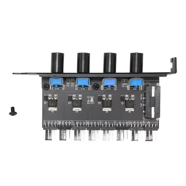 Hub De Ventilador De PC, Concentrador De Ventilador De 8 Canales Para PC Temperatura Inferior Interfaz De 4 Pines 4 Perillas Para PC