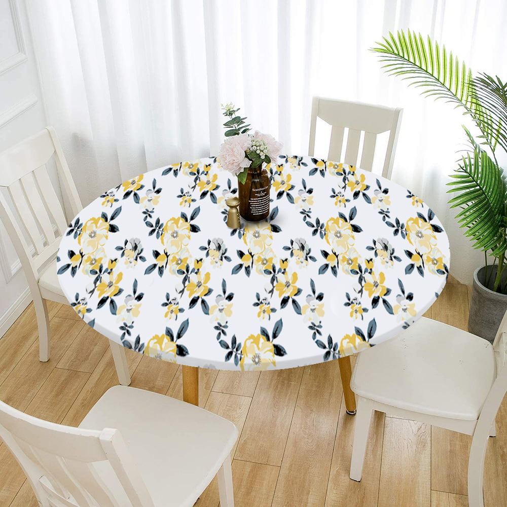 2pcs Waterproof Tablecloth Christmas Table Cloth Cover for 47" Round Tables 