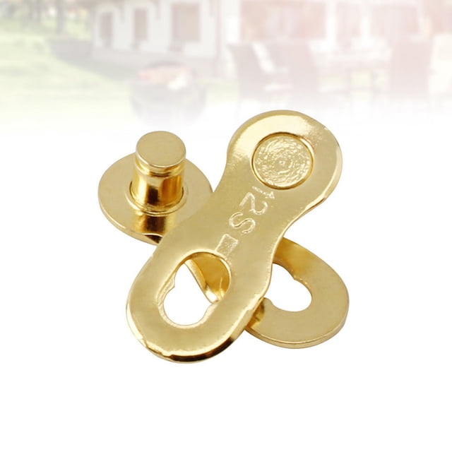 Milisten 4Set Trailer Chain Connector Steel Golden Simple Disassembly Chain Buckle 2.1X0.82In