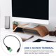 thumbnail image 3 of EeaseMX Cable de carga con extensión de datos USB-C con terminal de tornillo USB tipo C a 5 pines, 3 of 7