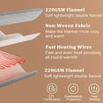 thumbnail image 3 of Towallmark Electric Heated Blanket Throw, 84" x 90" Super Cozy Soft Flannel Heated Throw with 4 Fast Heating Levels & 4 Hours Auto Off, Machine Washable, Home Office Use, Grey, 3 of 7