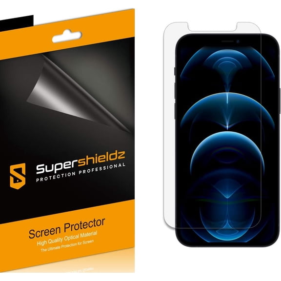(3 Pack) Supershieldz Anti-Glare (Matte) Screen Protector Designed for iPhone 12 / iPhone 12 Pro (6.1 inch)