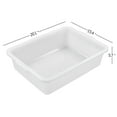 thumbnail image 2 of Afromy 4 Packs 25 L Large Bus Tub, Plastic Commercial Utility Bus Boxes Set, White, 2 of 5