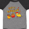 thumbnail image 4 of Inktastic Happy Thanksgiving Turkey Train with Food Boys or Girls Baby Bodysuit, 4 of 5