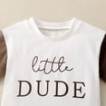 thumbnail image 4 of Hiiyo Toddler Boys Outfits Color Block Letter Print Short Sleeve T Shirt Shorts 2Pcs Set, 4 of 8