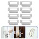 thumbnail image 2 of 8 piezas de placa de seguridad para puerta, placa de refuerzo para puerta, dispositivos de seguridad para puerta, 2 of 8