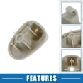 thumbnail image 3 of Unique Bargains Car Sun Visor Clips Retainer No.1AR26BD1AA for Jeep Liberty 2005-2012 Light Gray (Set of 2), 3 of 7
