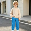 thumbnail image 5 of Bovxnpu Boys Sweatpants School Sports Pants Kids Comfortable Cargo Sweatpants Elastic Waist Trousers, 5 of 9