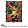 thumbnail image 4 of ARISTURING Multi-Size Blanket Tiger Art Throw Blankets for Couch Soft Fluffy Cozy Warm Luxury Flannel Blanket Teens Size for Women Boys Girls Gifts Medium, 4 of 6