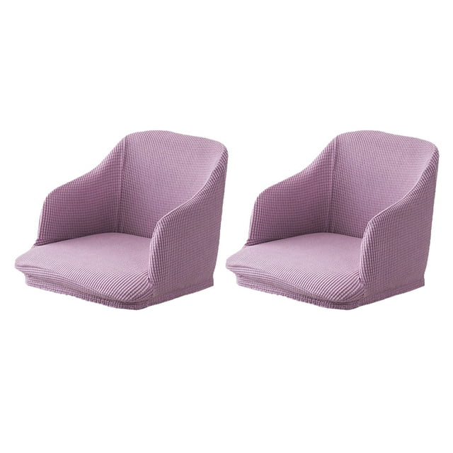 Youkk 2pieces Versatile Armchair Cover For Various Settings Easy And Stylish Quick Installation Polyester Stretchy Chair Cover light purple 1Set