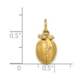 thumbnail image 3 of 14K Yellow Gold Charm Pendant Themed 19 mm 10 Peach, 3 of 3
