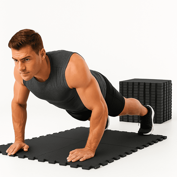 Tapete de Ejercicio PROTOTIPO para Gimnasio Pesas Crossfit Multiuso Resistente y Durable 8 Piezas