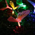 thumbnail image 5 of Cadena de luces LED solares para exteriores con forma de mariposa, resistente al agua, batería de 4 m 12, 5 of 5