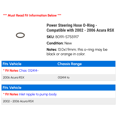 thumbnail image 2 of Power Steering Hose O-Ring - Compatible with 2002 - 2006 Acura RSX 2003 2004 2005, 2 of 2